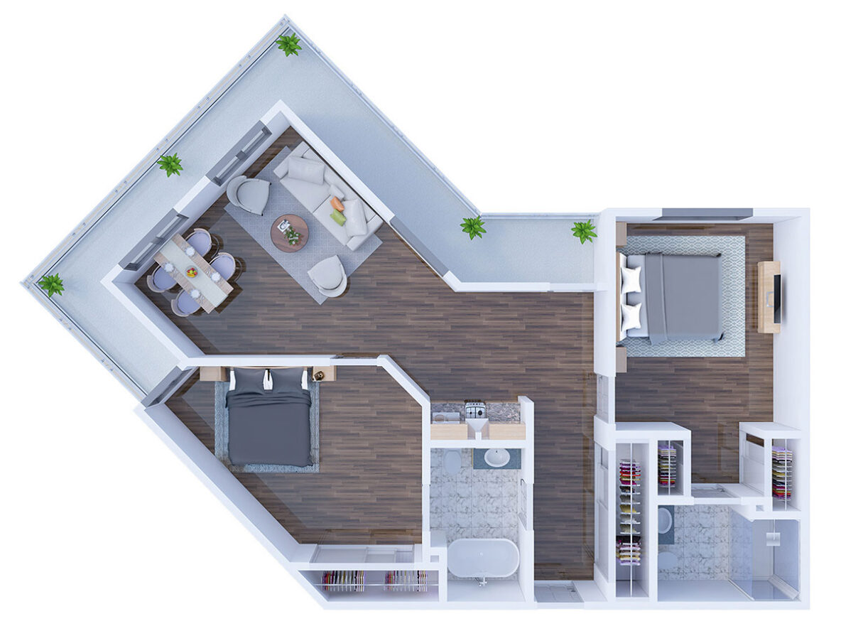 Plano bedroom2 C 4