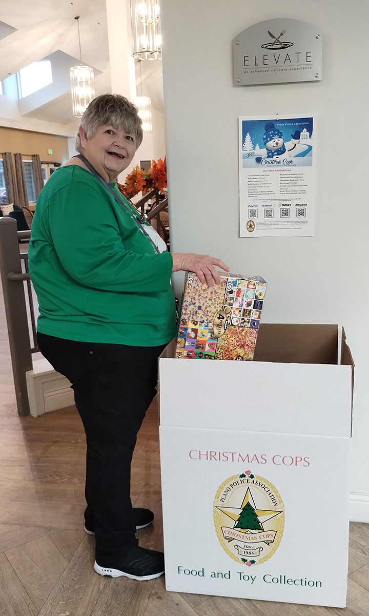 Resident donates toy to Plano Police Association Christmas Cops Plano
